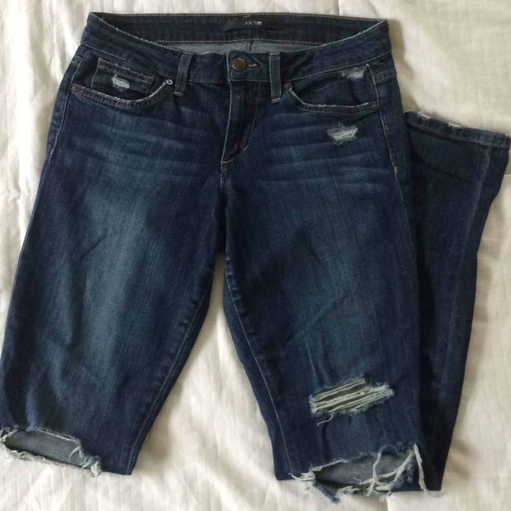 Joe’s Jean Distressed Skinny Blue Jeans